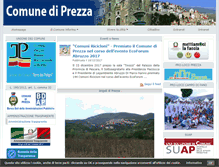 Tablet Screenshot of comune.prezza.aq.it